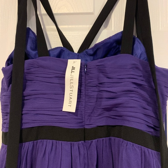 Jill Jill Stuart Women's Strappy Silk Chiffon Gown - Picture 7 of 9